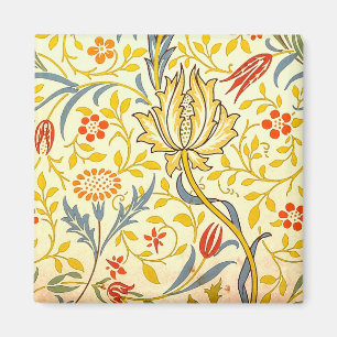 William Morris Flora Floral Wallpaper Pattern Magnet