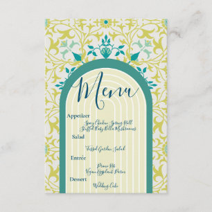 William Morris Floral Art Deco Art Nouveau Enclosure Card