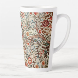 William Morris floral art design  Latte Mug