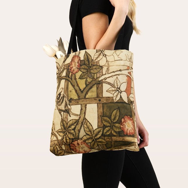 William Morris Floral Bird Trellis Shoulder Bag (Creator Uploaded)