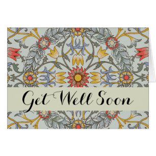 William Morris Floral Circle Flower Illustration