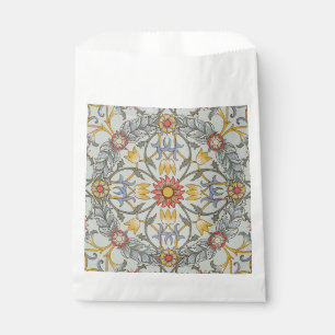 William Morris Floral Circle Flower Illustration Favour Bags