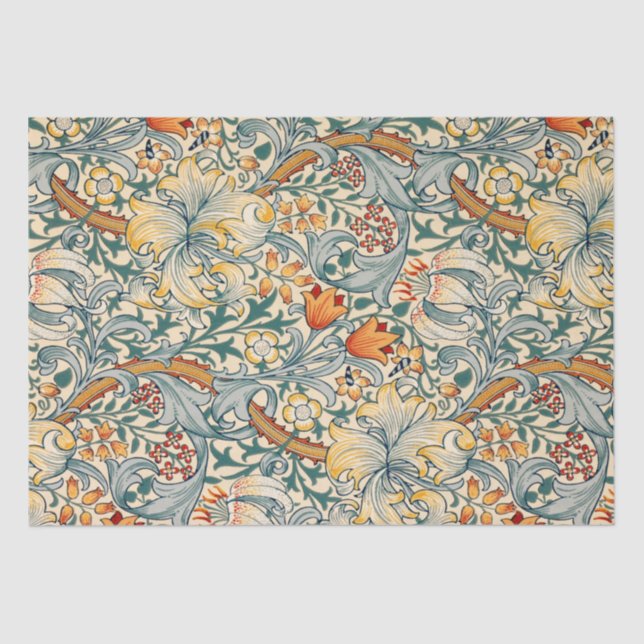 William Morris Floral Design Tissue Paper (Front)