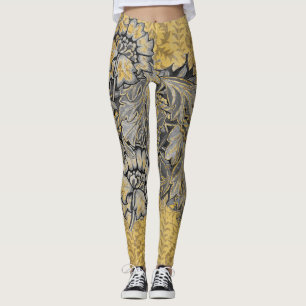 William Morris FLORAL DESIGN WITH VINES Leggings