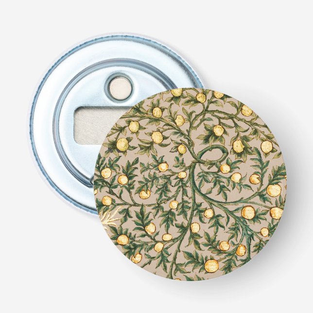 William Morris Floral Fruit Garden Flower Classic Bottle Opener (Front)