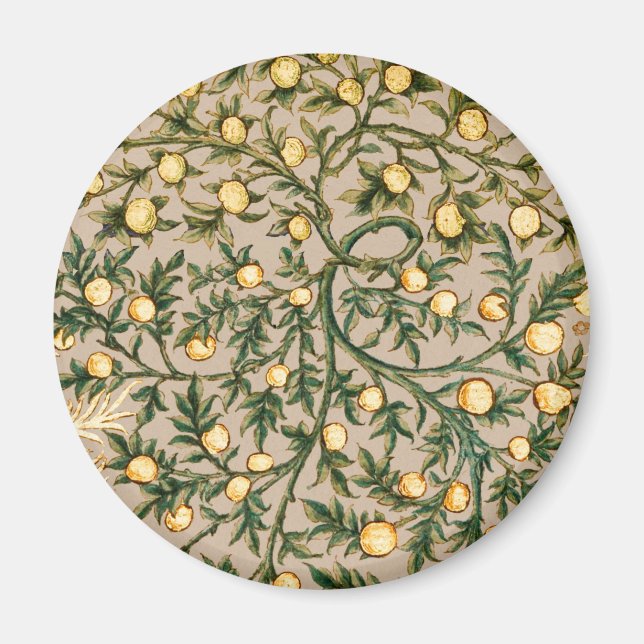 William Morris Floral Fruit Garden Flower Classic Magnet (Front)