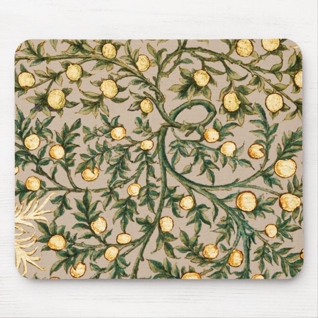 William Morris Floral Fruit Garden Flower Classic Mouse Mat (Front)