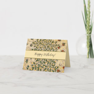 William Morris Floral Fruit Garden Flower Classic Thank You Card