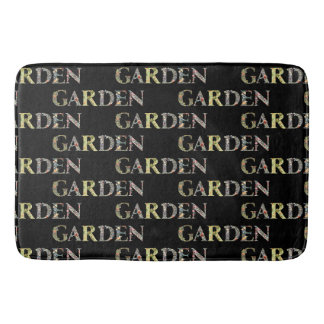 William Morris Floral Garden Motto and Frame Bath Mat