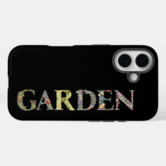 William Morris Floral Garden Motto and Frame iPhone 16 Case