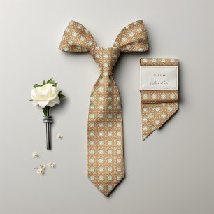 William Morris Floral Golden Star Men's  Tie