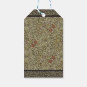 William Morris Floral lily willow art print design Gift Tags