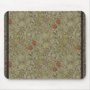 William Morris Floral lily willow art print design Mouse Mat