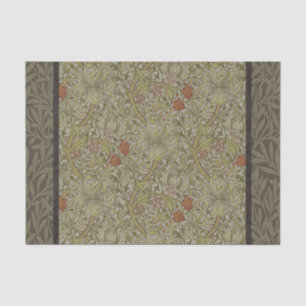 William Morris Floral lily willow art print design Tissue Paper