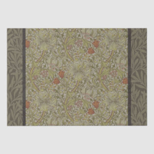 William Morris Floral lily willow art print design Tissue Paper