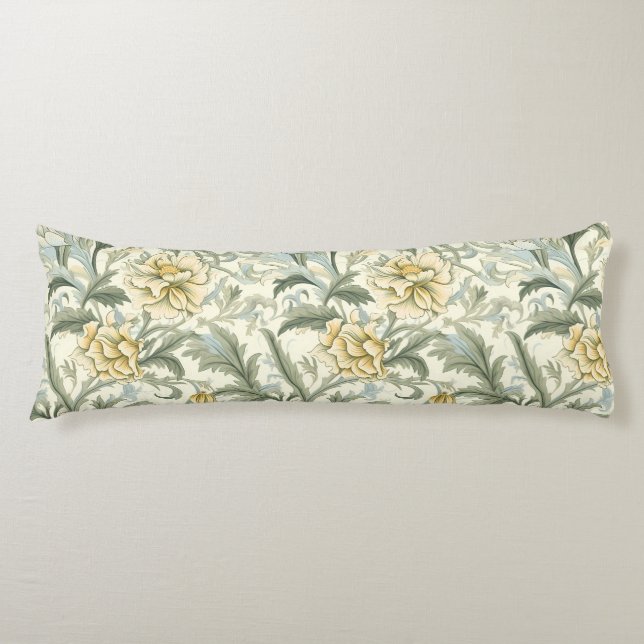 William Morris,Floral pattern,Arts and Crafts flow Body Cushion (Front)