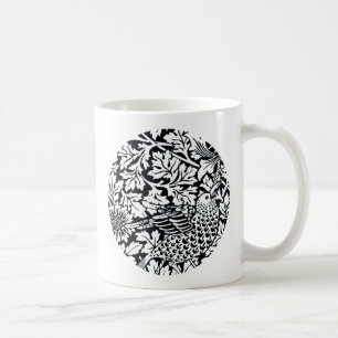 William Morris Floral Pattern Bird Anenome Coffee Mug