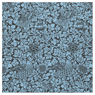 William Morris Floral Pattern Bird Anenome Fabric