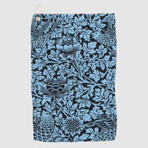 William Morris Floral Pattern Bird Anenome Golf Towel