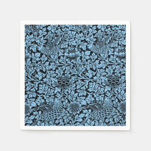 William Morris Floral Pattern Bird Anenome Napkin