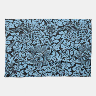 William Morris Floral Pattern Bird Anenome Tea Towel