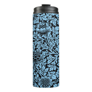 William Morris Floral Pattern Bird Anenome Thermal Tumbler