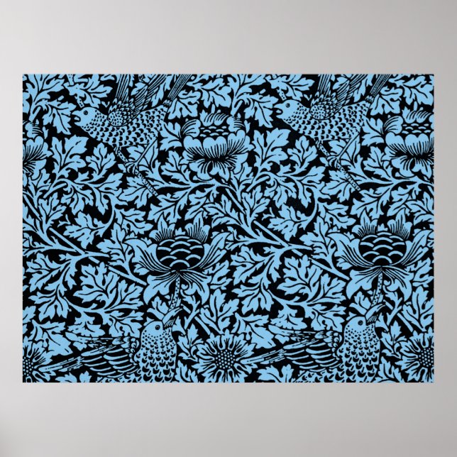 William Morris Floral Pattern Bird Flowers Poster (Front)
