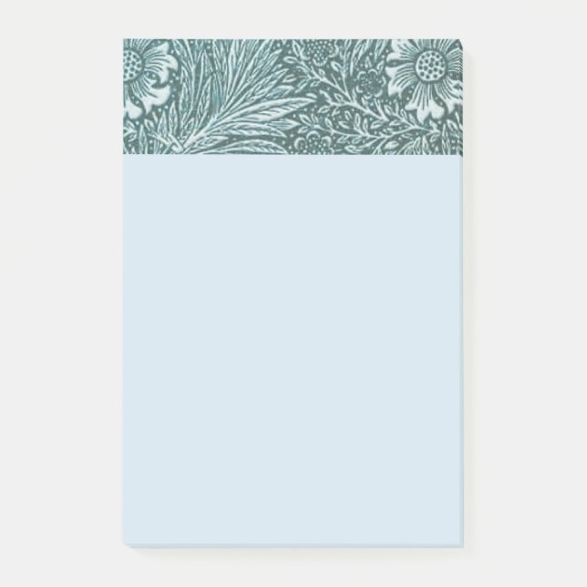 William Morris,floral,pattern,Green,metallic,silve Post-it Notes (Front)