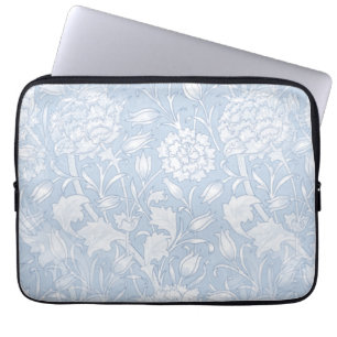 William Morris Floral Pattern in Blue Laptop Sleeve