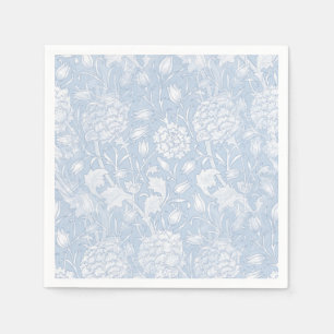 William Morris Floral Pattern in Blue Napkin