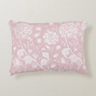 William Morris Floral Pattern in Pink Decorative Cushion