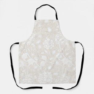 William Morris Floral Pattern in Sepia Apron