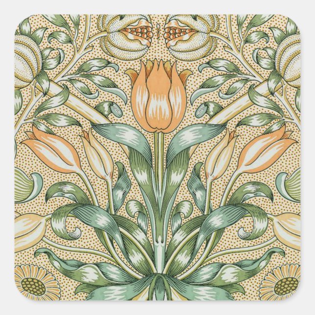 William Morris Floral Pattern Stickers (Front)