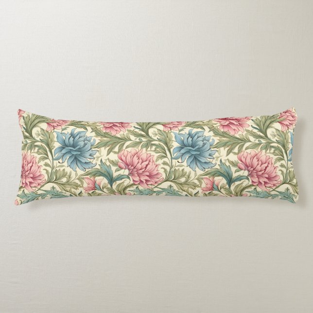 William Morris, Floral,Pattern, Textile, Design Body Cushion (Front)