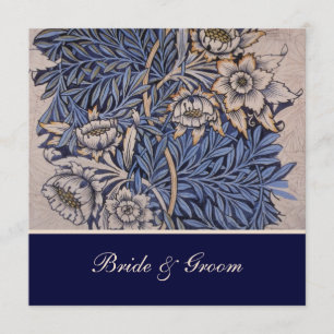 William Morris Floral Pattern Wedding Invitations
