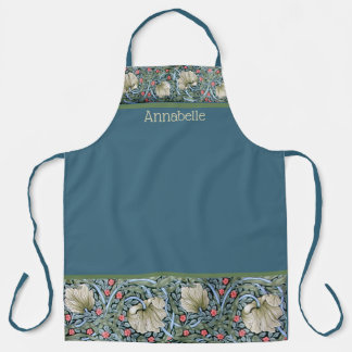 William Morris Floral Print Personalize Apron