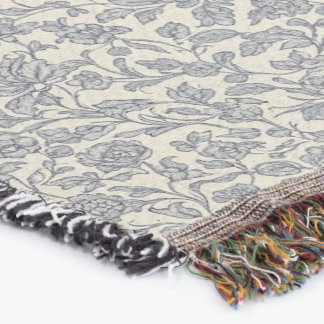 William Morris Floral Throw Blanket