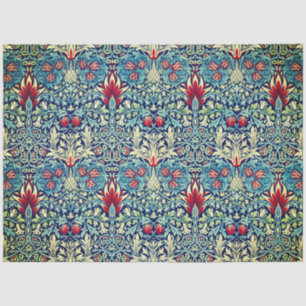 William Morris FLORAL TISSUE PAPER IN BLUE
