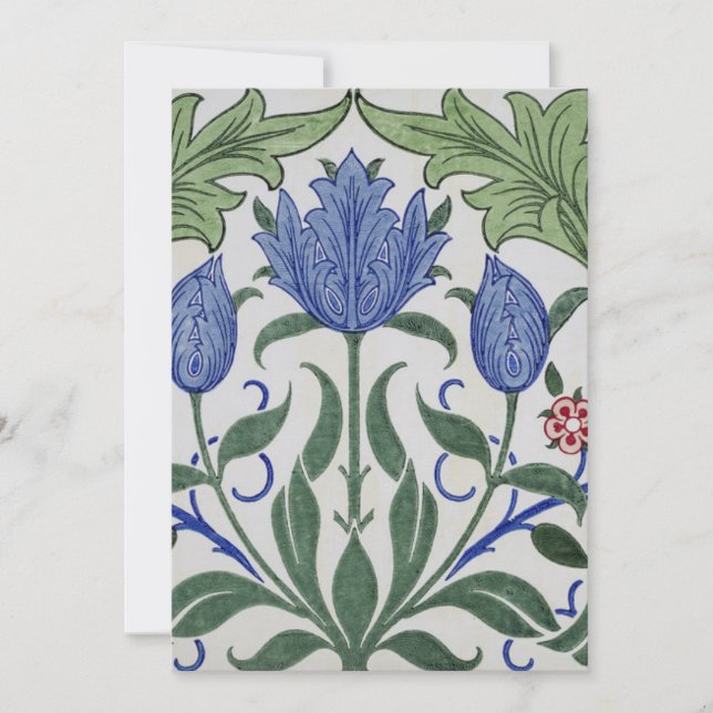 William Morris - Floral Wallpaper Design Holiday Card (Front)