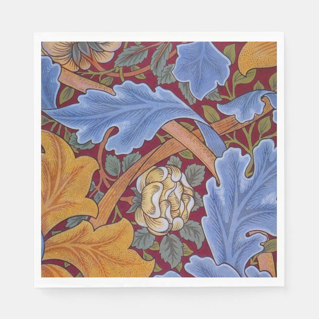 William Morris Floral Wallpaper Pattern Napkin (Front)