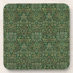 William Morris Flower Garden-Greens Coaster