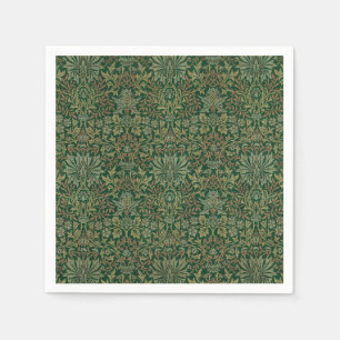 William Morris Flower Garden-Greens Napkin
