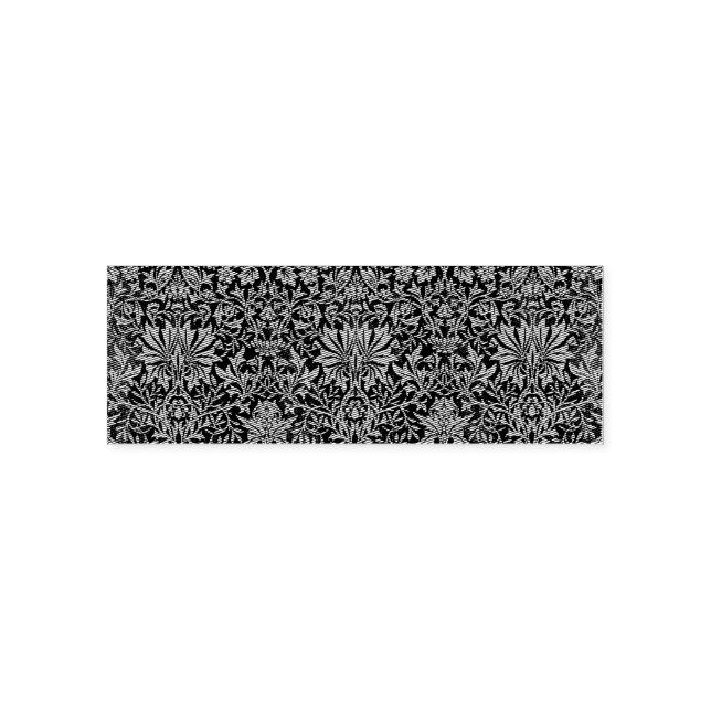 William Morris Flower Garden-Greens Self-inking Stamp (Design)