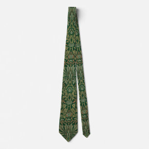 William Morris Flower Garden-Greens Tie