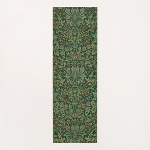 William Morris Flower Garden-Greens Yoga Mat