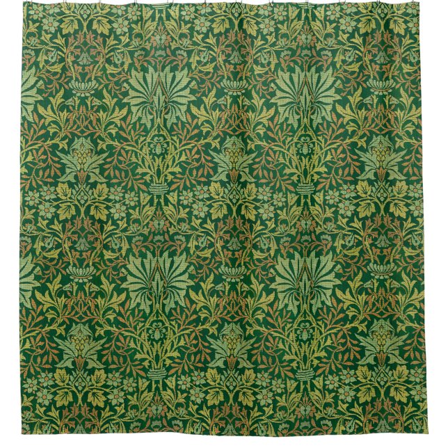 William Morris "Flower Garden" Shower Curtain (Front)