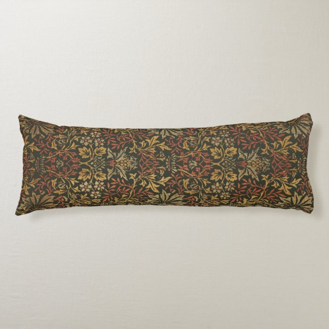 William Morris Flower Garden Tapestry Body Cushion (Front)