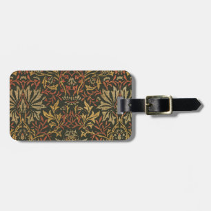 William Morris Flower Garden Tapestry Luggage Tag