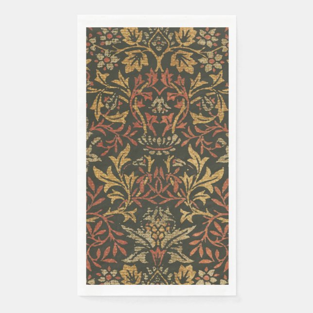 William Morris Flower Garden Tapestry Napkin (Front)