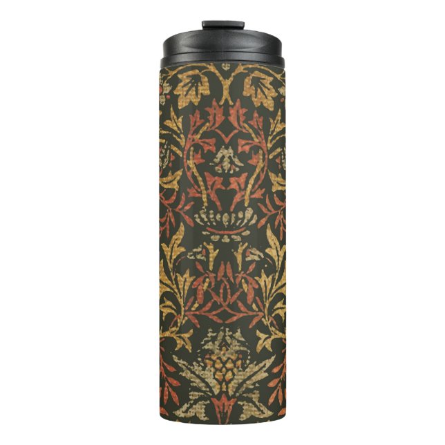 William Morris Flower Garden Tapestry Thermal Tumbler (Front)